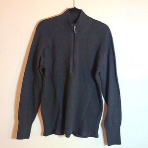 Eddie Bauer soft grey knit breathable 1/2 zip pullover sweater NWT sz XXL NWT
